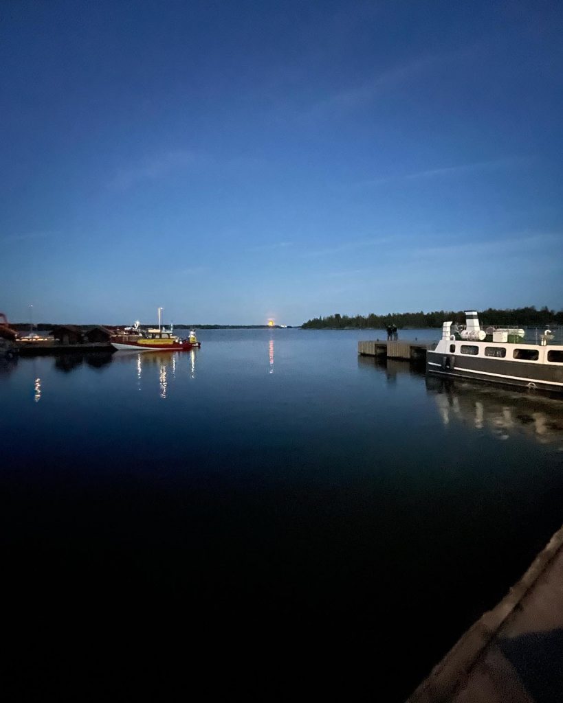 Solnedgång på Bryggan Bar